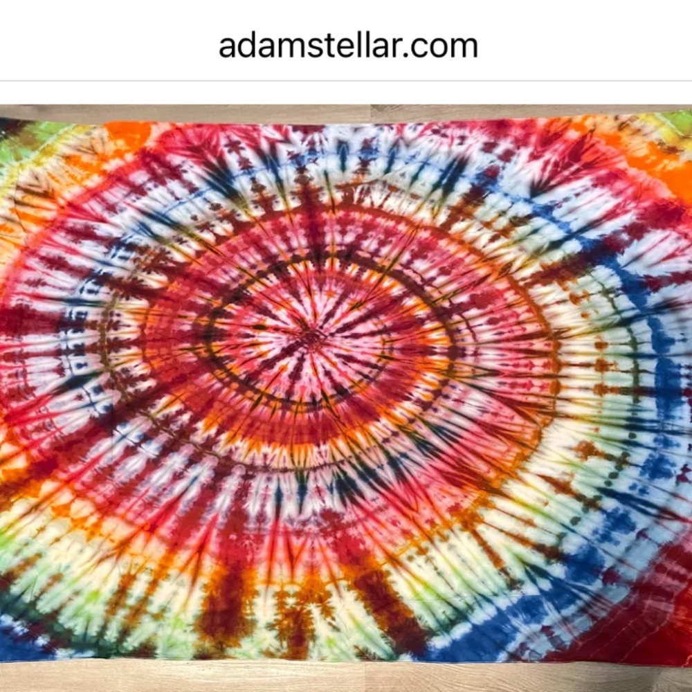 Rainbow Spiral Tapestry by STELLAR